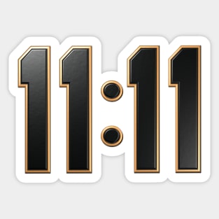 11:11 Repeating Numbers Sticker